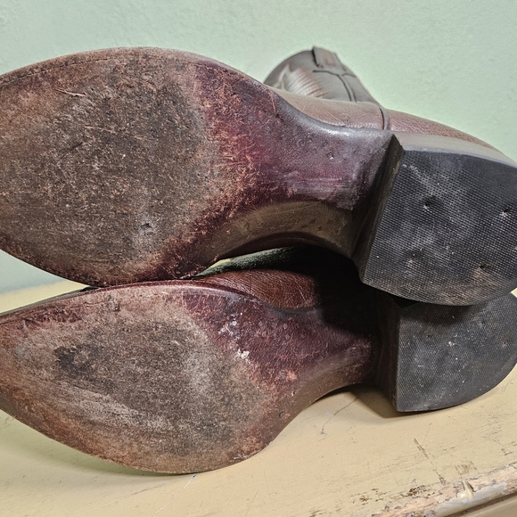 Mens Heritage Boot Co. Norman Smooth Ostrich Brown Western Boots - Picture 11 of 11